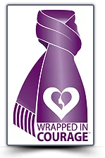 Wrapped in Courage - Woman Abuse Prevention month