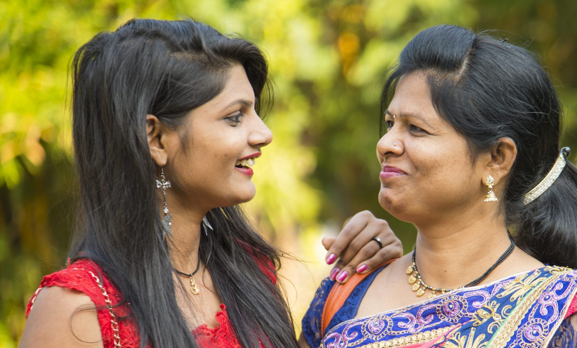 Mother and young adult daughter